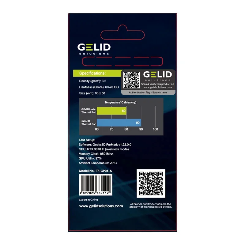 GELID GP-EXTREME/ULTIMATE 멀티 사이즈 고성능 열전도 패드 CPU/GPU 그래픽 카드 열전도 패드 마더보드 열전도 패드