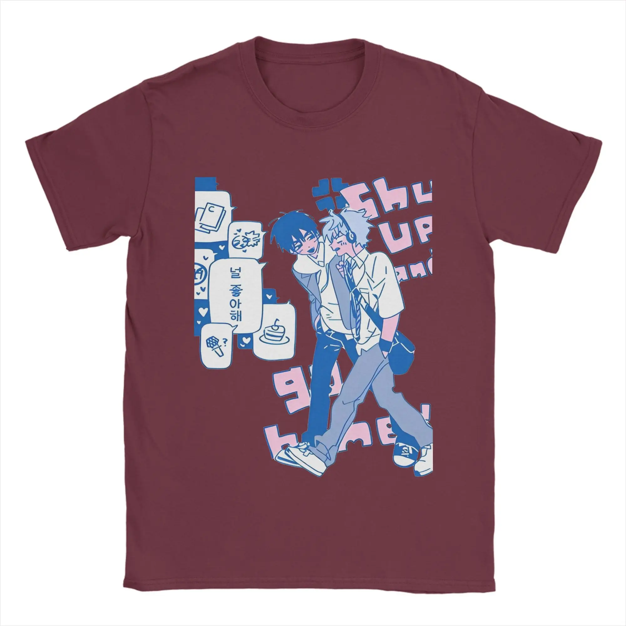 Men's Pure Cotton Vintage Crewneck T-Shirt - Short Sleeve Graphic Tee Gift Idea