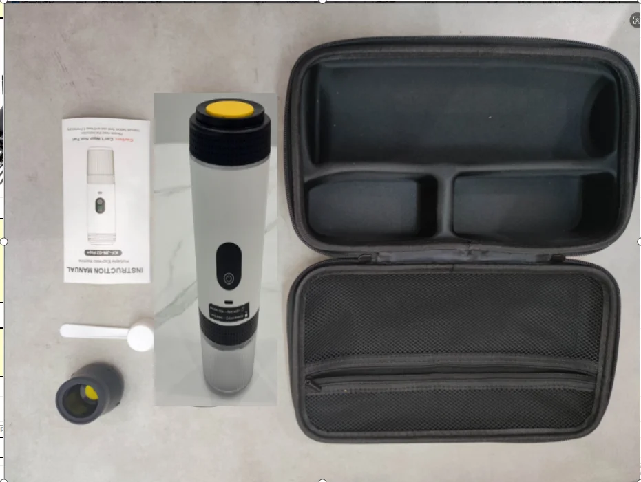 Machine à café expresso portable avec écran numérique, cafetière à capsules 3 en 1 pour voiture, maison, bureau, camping