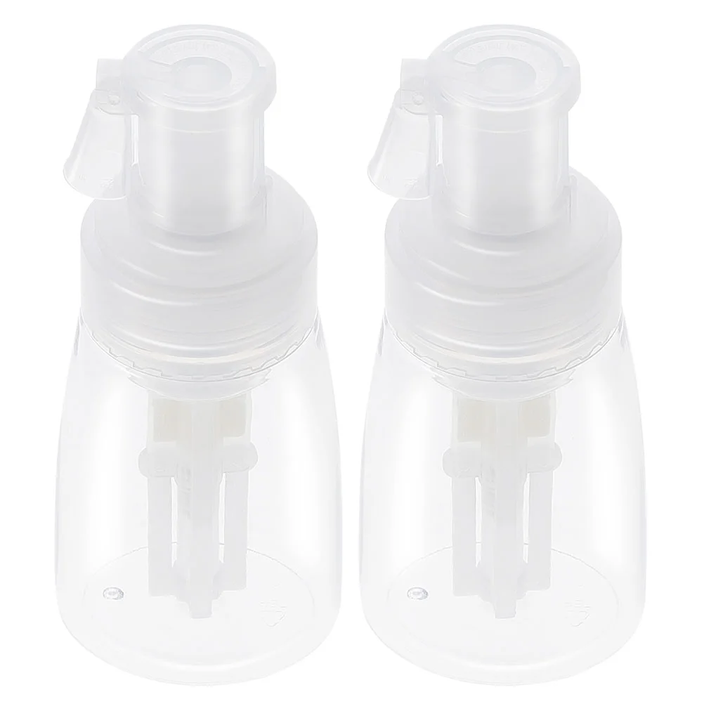 

Doitool Plastic Spray Bottle 2Pcs Clear Powder Bottles Empty Body Powder Container Travel Cosmetics Bottles Refillable