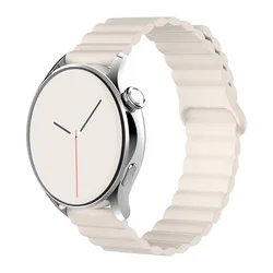 Magnetic Loop Silicone Bracelet Strap for 22mm watch band (31. Starlight color)