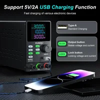 KUAIQU 300V 1A 300W DC Power Supply 200V 120V 60V 30V Adjustable Bench Switching Source LCD Memory Voltage Regulator for Plating - Image 3