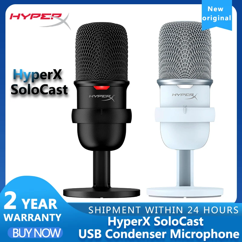Hyperx solocast USBコンデンサーゲーミングマイク (pc、ps4