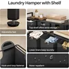 Laundry Hamper with Shelf - Laundry Basket Organizer with 3 Pull-Out Removable Bags Laundry Sorter Dirty Clothes Hamper. 5