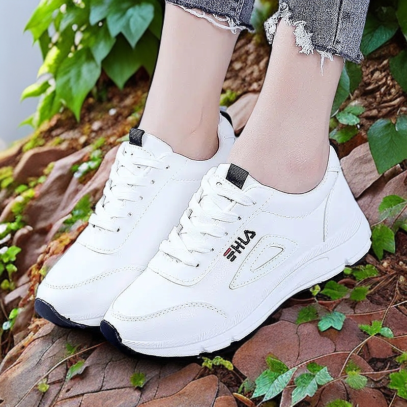 Women's Shoes Leather Casual Shoes Korean Version of Little White Shoes Female Student Dad Shoes Tide