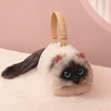 Women Exquisite Shoulder Underarm Bags Siamese Cat Bag Plush Cute Plush Crossbody Bag Female Winter Autumn Handbags Hot 1