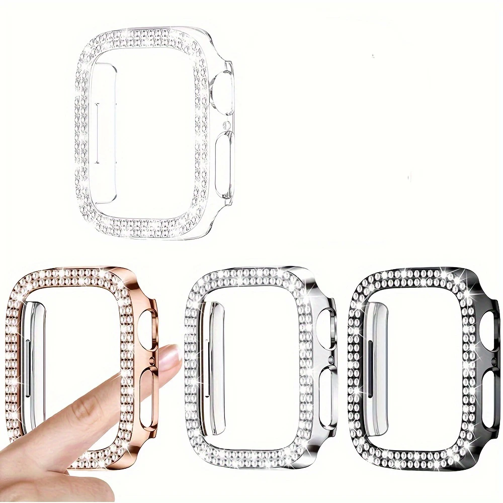 Sparkling Rhinestone Protective Watch Case Cover