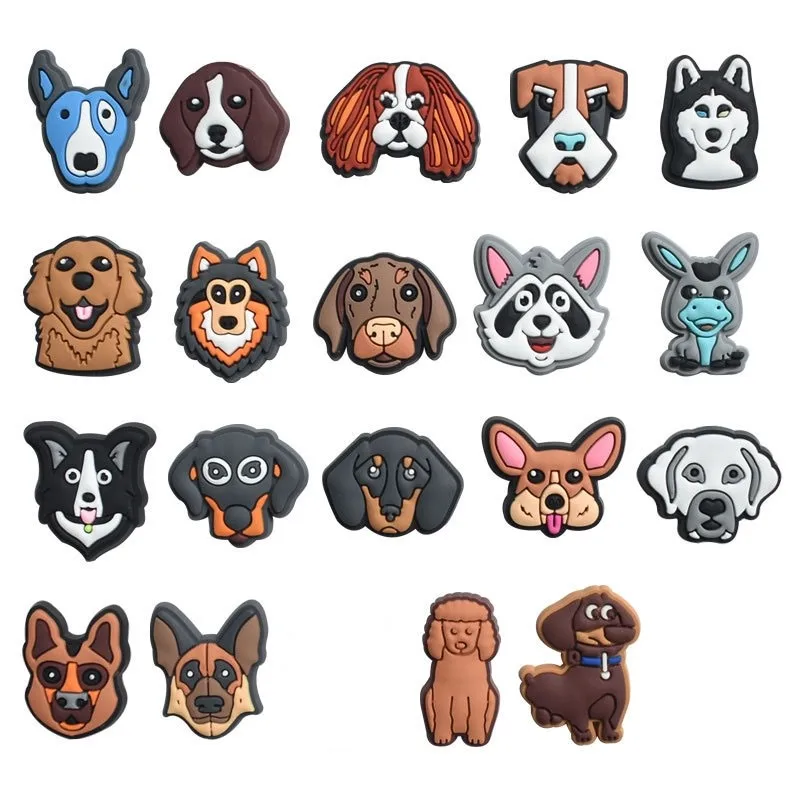 

1pcs Pins for Crocs Charms Shoes Accessories Dog Decoration Jeans Women Sandals Buckle Kids Favors Men Badges Boy Girl Gift