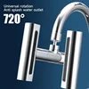Real Waterfall Kitchen Faucet Extension Adapter 720° Swivel 4 Mode Multifunctional Waterfall Pressurized Bubbler Sprayer Tap Fit 5