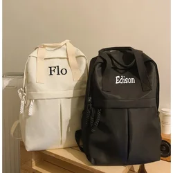 Personalized Backpack With Large Capacity And Solid Color For Middle And High School Students, Outdoor Fitness Backpack