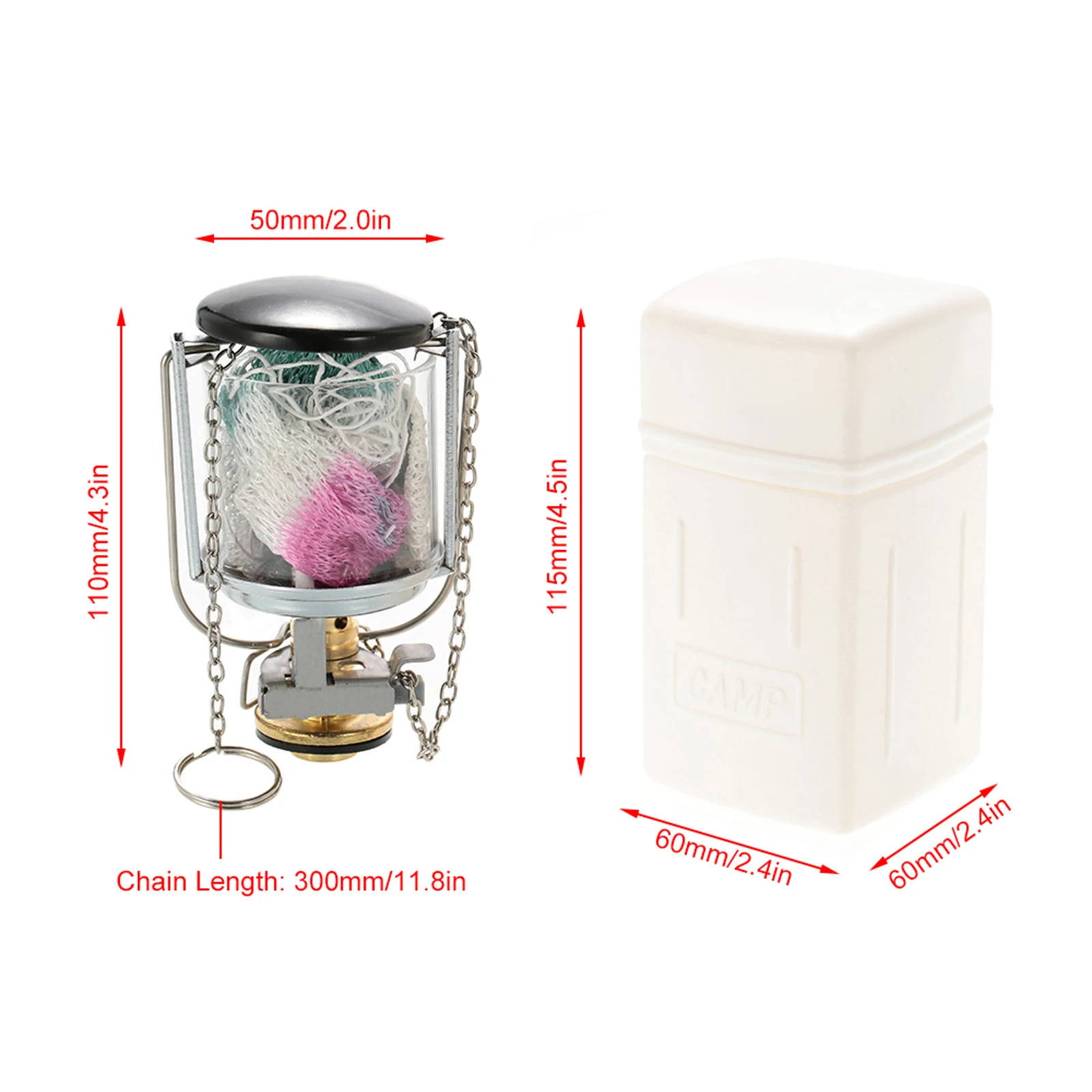 Mini Lanterne à Gaz Vintage – Lampe De Camping Extérieur – Acier, Cuivre Et Fer – Style Rétro