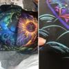 Mystical Colorful Sun and Moon Tarot Card Tablecloth Divination Altar Cloth Tarot Mat Witchcraft Astrology Oracle Cards Pads 3