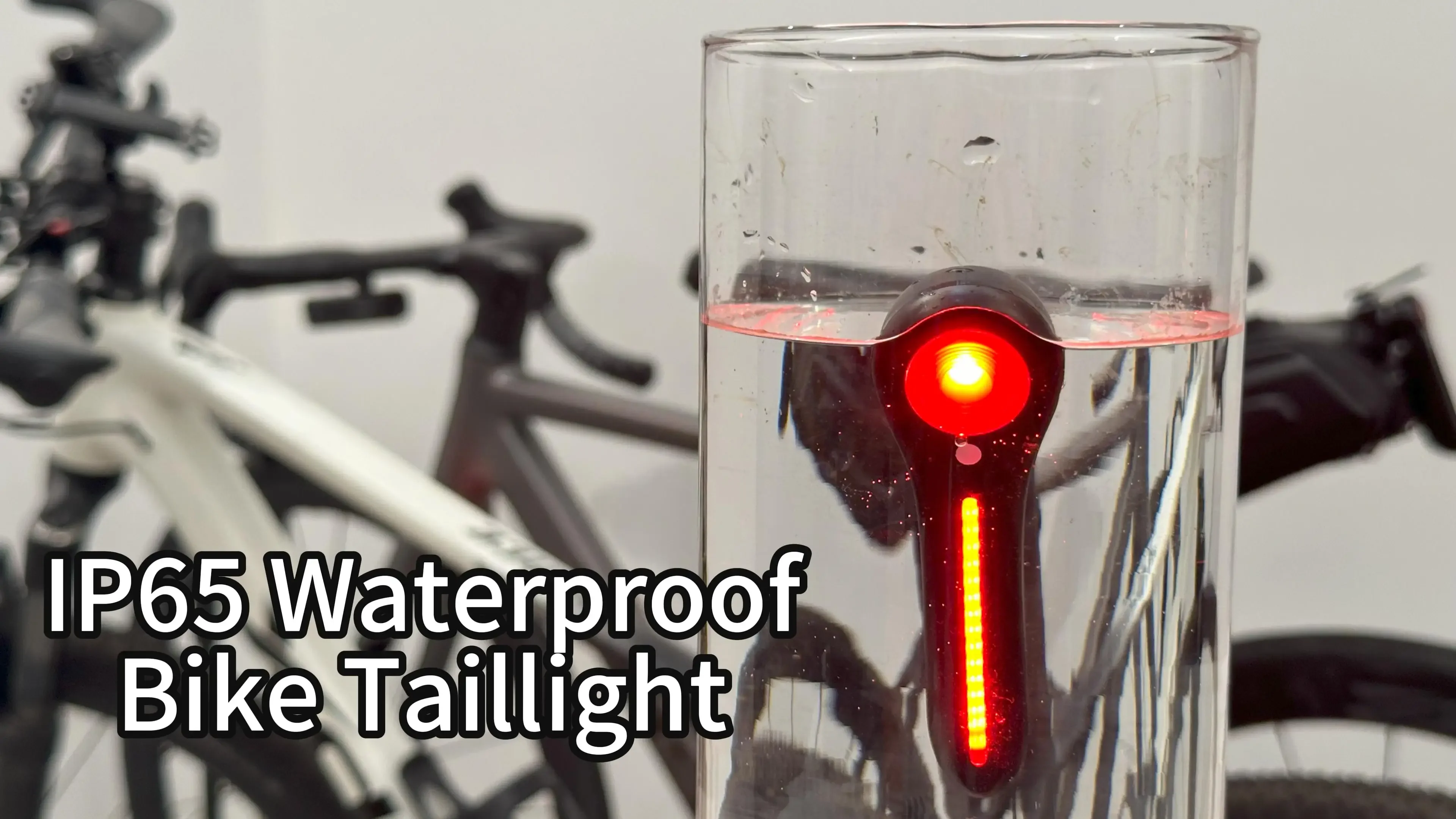 High-Intensity Smart Bike Taillight with Brake Sensor and Rechargeable Battery