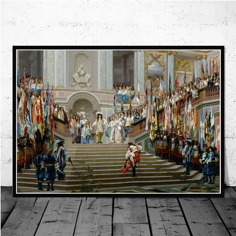 세계적으로 유명한 그림 시리즈 프랑스 화가 장 레온 제롬 벽 아트 그림 캔버스 인쇄, 거실 홈 장식 포스터