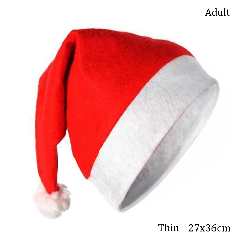 HTN - Cappello Di Babbo Natale Ripieno Con Palline Di Pelliccia Adatte Per Riunioni Di Famiglia 4 Pezzi 8267052907196