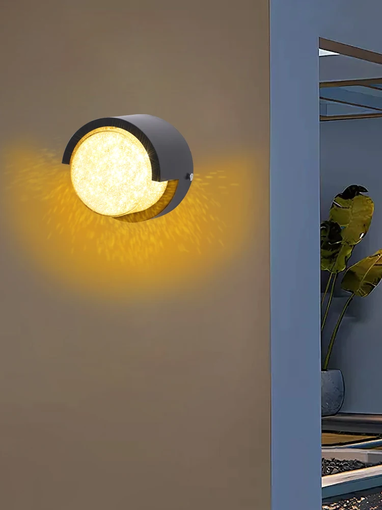 Description Picture 2 of itemModern Crystal LED Wall Light Outdoor Waterproof Decor Lights garden balcony terrace villa entrance door wall lamp