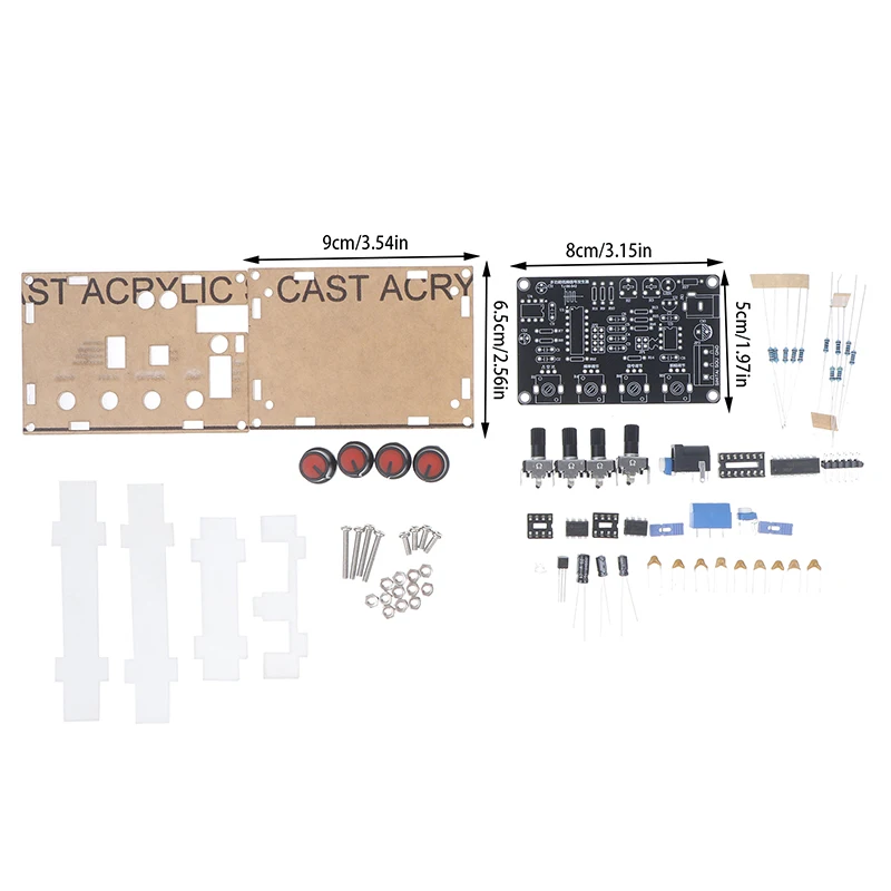 ICL8038 Signal Generator DIY Kit Sine/ Triangle/ Square Sawtooth 5Hz-400kHz Adjustable Frequency Amplitude Experiment Kit signal generator kit