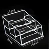 1pcs Clear Desk Shelf Box Storage Display Stand Acrylic Plastic Transparent Desktop Bussiness Card Holder Place Card Holder 3
