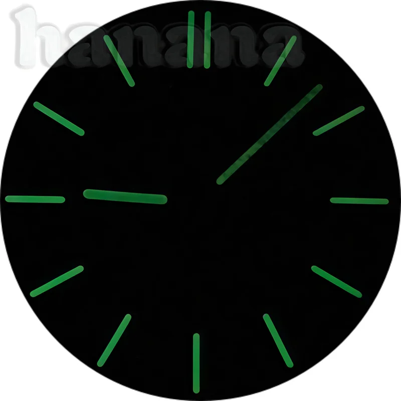 Transparent Green Luminous Watch Dial with 31.5mm and 29mm Size Options