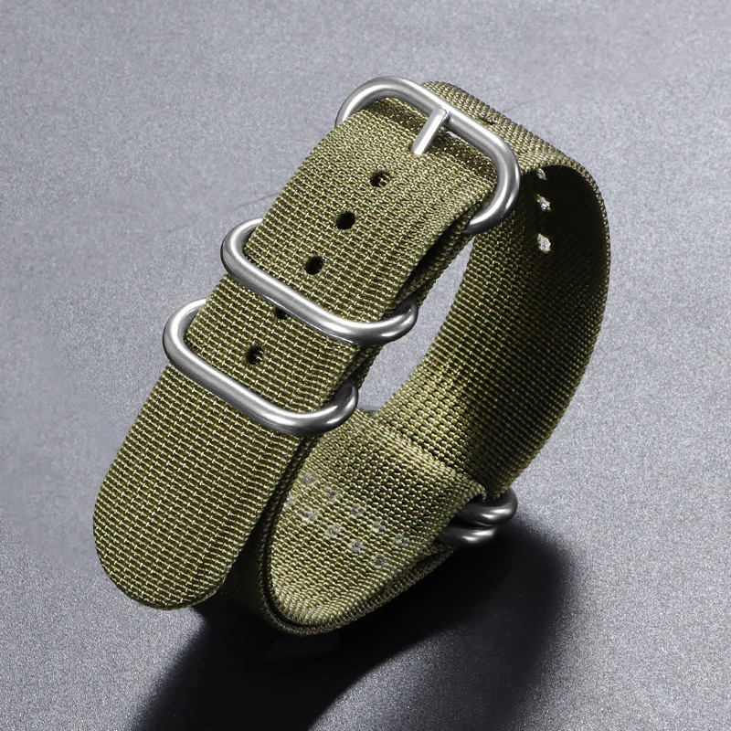Premium Nylon Military Sport Watch Strap - Breathable Men's Wristband Accessory