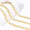 Wholesale 18K Gold Plated Bulk Metal Chains For Earring Necklace Accessories High Quality Jewelry Chains DIY Jewelry Findings