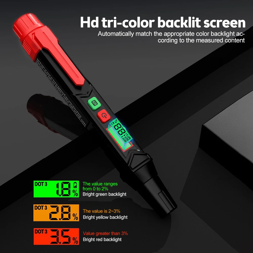 HABOTEST HT662 Car Brake Fluid Moisture Meter Liquid Oil Tester Pen Analyzer For DOT3/DOT4/DOT5.1 Brake oil Quality Flow Meters
