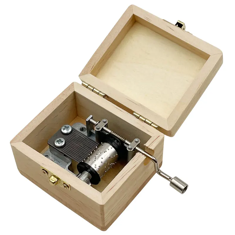 TV show The Office Fun Dwight Jim Pam figure print Wooden Music Box Music Theme Musical Box Birthday Gift To TV fans Friends 5