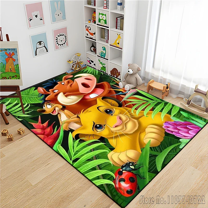 Simba The Lion King Large Area Rug Carpets 80x120cm Decor for Bathroom Kids Floor Mat Living Room Children's Bedroom 6