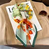 70x70cm Silk Scarf Square For Women Fashion Floral Printed Shawl Wrap Spring Summer Neckerchife Hair Band Lady Winter Scarves 1