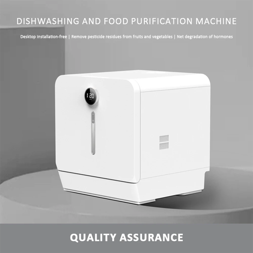 Hot Air Drying and Disinfection Desktop Dishwasher Free Installation Single Door Integrated Dishwasher 515*472*521mm 2