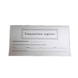 1pc Large Print Transaction Register Book, 6x3 Inch with Wide Lines (1pc)