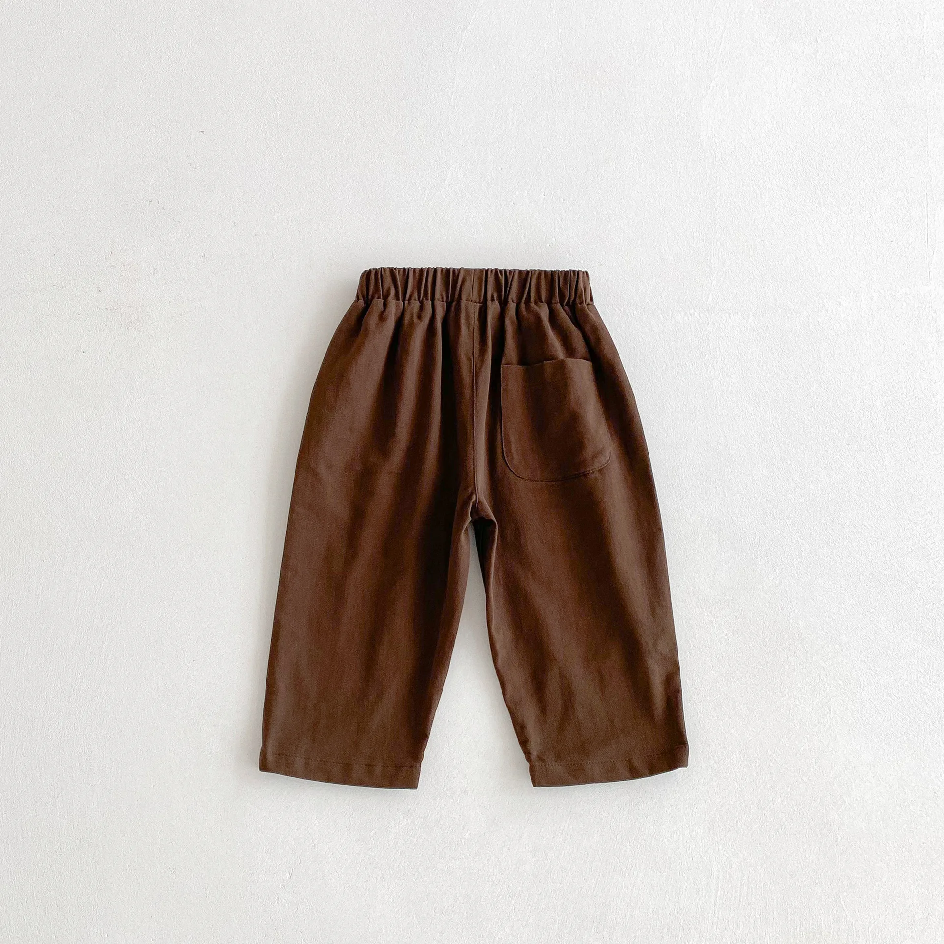 سراويل هاريم مطوية للأطفال لفصلي الربيع والخريف، للأولاد والبنات من عمر 1-6 سنوات، بنطلون كاجوال بلون سادة قابل للطي، ملابس أطفال كورية 2026