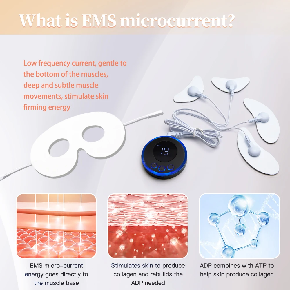 EMS Eye Beauty Massager Current Muscle Stimulator Facial Lifting Machine Skin Tightening Anti-Wrinkle Face Skin Care Dark Circle facial massager eye massager facial massage instrument beauty instrument