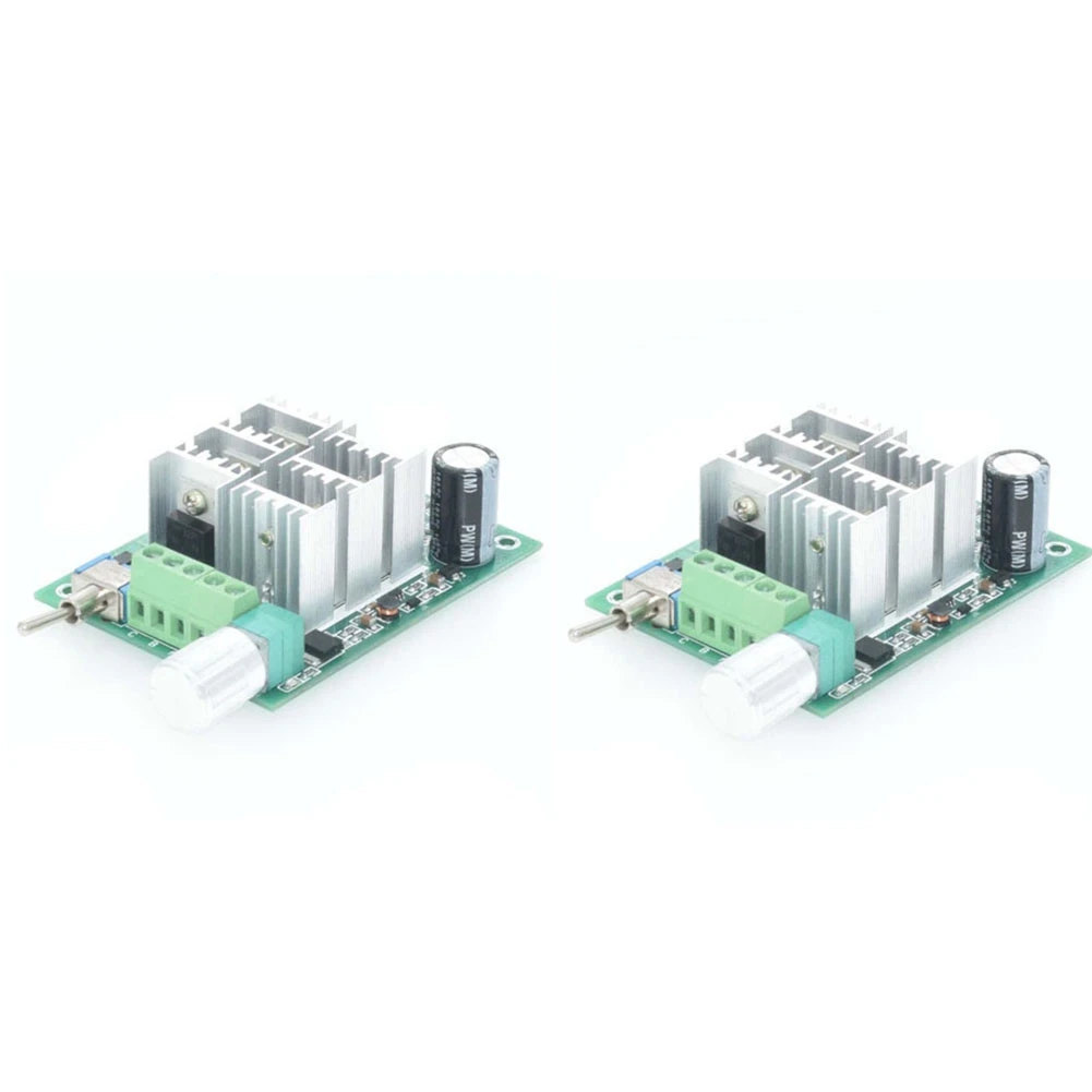 

2Pcs 15A BLDC Three-Phase Sensorless Brushless Motor Speed Controller Fan Drive DC 5-36V 12V 24V with Switch