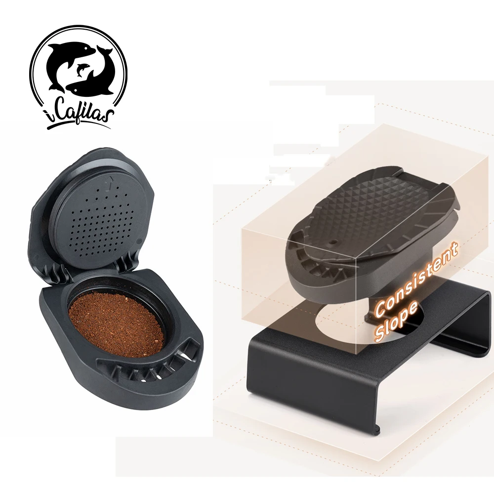 Capsula Riutilizzabile Della Base Dell'Adattatore Della Capsula Del Caffè Dell'Adattatore Del Caffè Ricaricabile Per La Mini Macchina Da Caffè Dolce G
