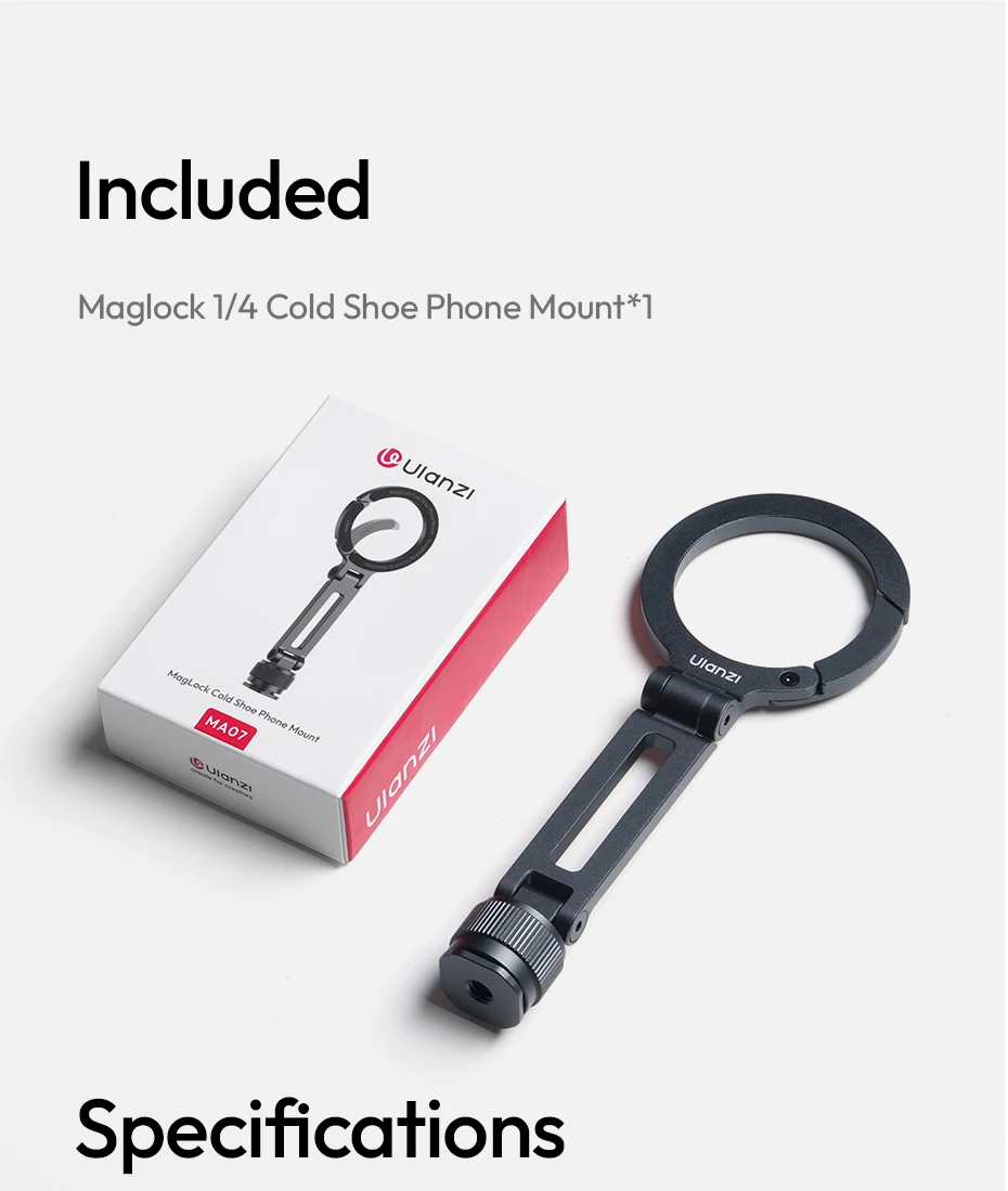 Cold Shoe Phone Mount Double-Side Magnetic Phone Mount for Camera Tripod for iPh