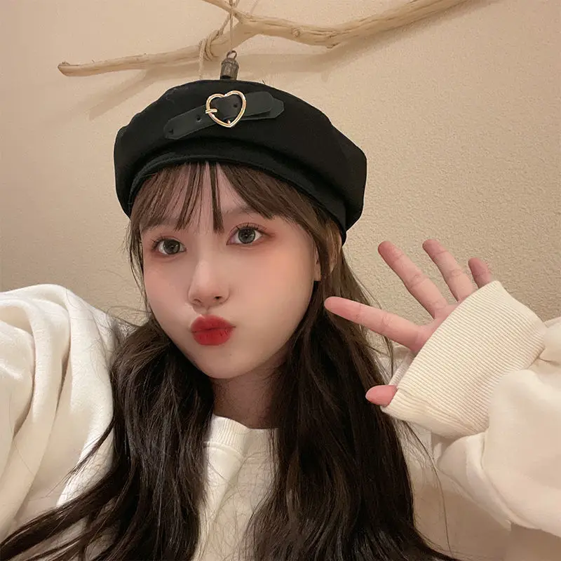 帽子 y2k kitty military cap Y2k Cheetah Hat 90s Newsboy Hats for Women Y2k Accessories