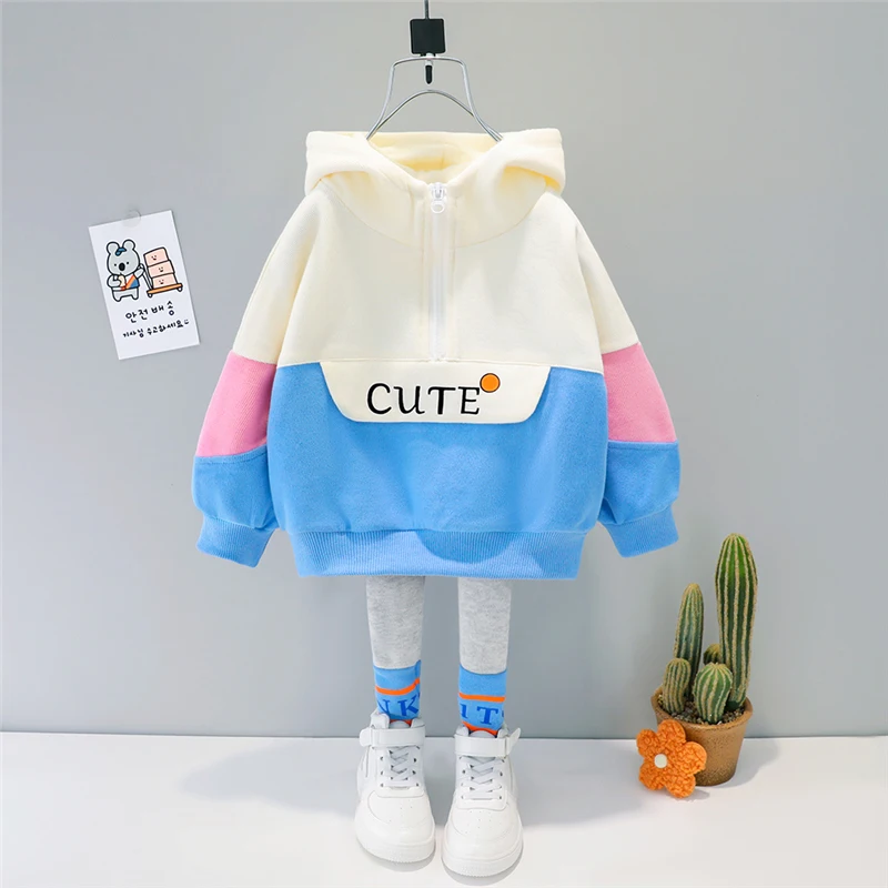 Girls Clothes Spring Autumn Baby Kids Clothing Sets Hooded Casual T Shirt Pants Toddler Infant Tracksuit Children Outfits