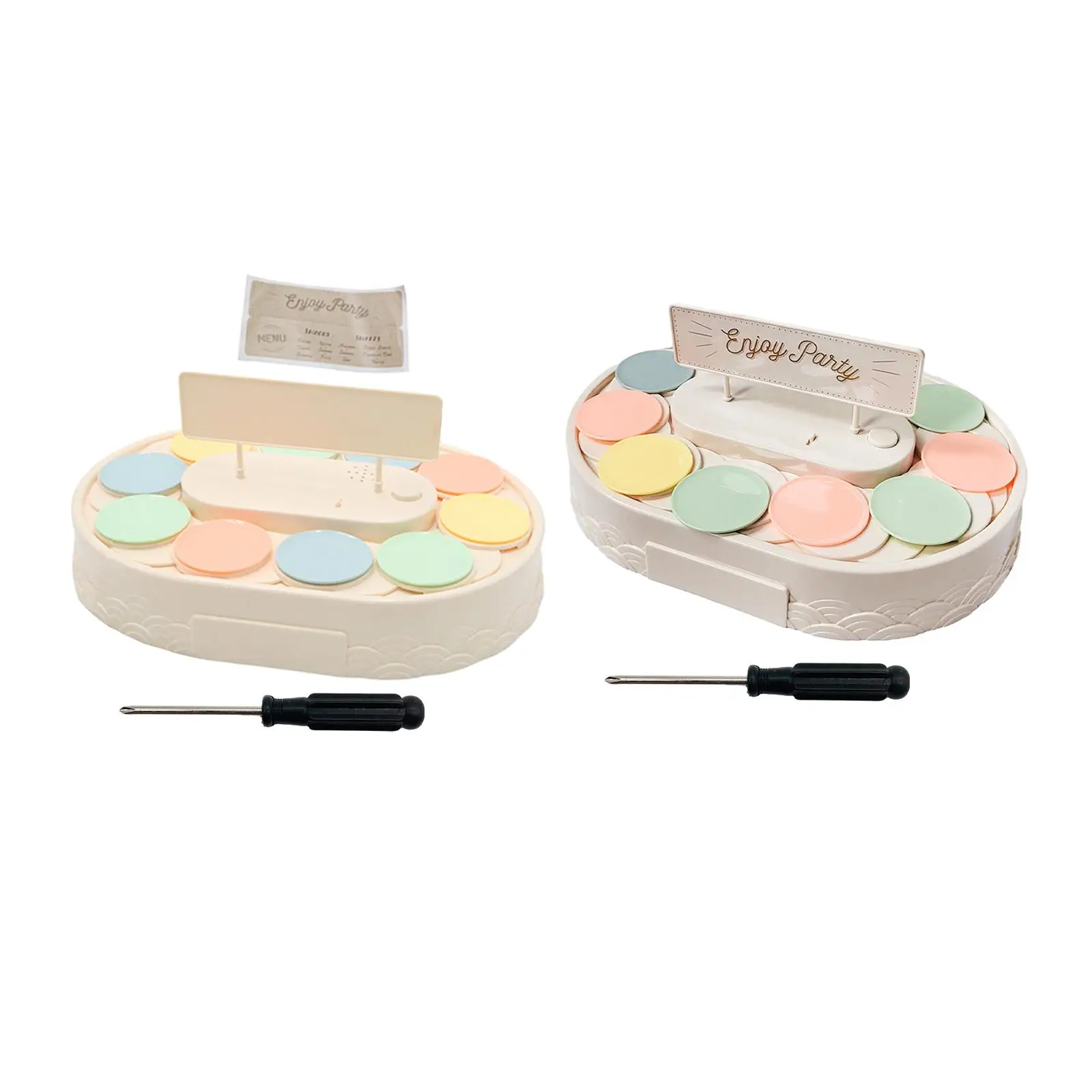 

360 Degree Revolving Plates Swing Tray Carousel Cupcake Holder Cookie Cupcake Holder for Jewelry Wedding Event Desserts Banquet