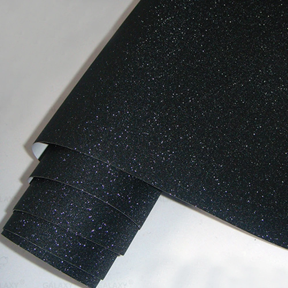 Pellicola per carrozzeria per styling auto Pellicole in vinile lucido con diamanti glitter neri Avvolgere per la carrozzeria dell'auto Adesivo per auto Decorazione automatica Decalcomania per moto - Image 5