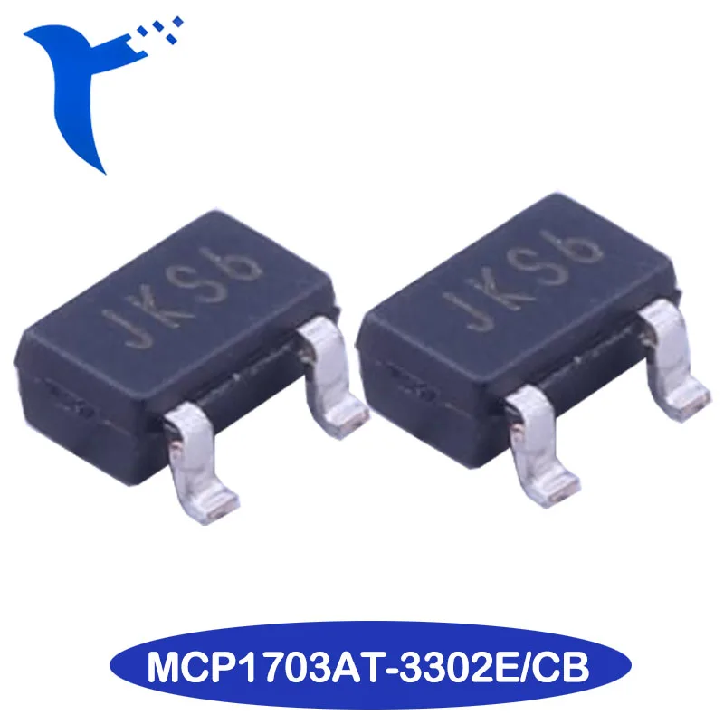 Nuovo Originale Mcp1703At-3302E/Cb Stampato Pacchetto Jks6 Sot23-3 Regolatore Lineare