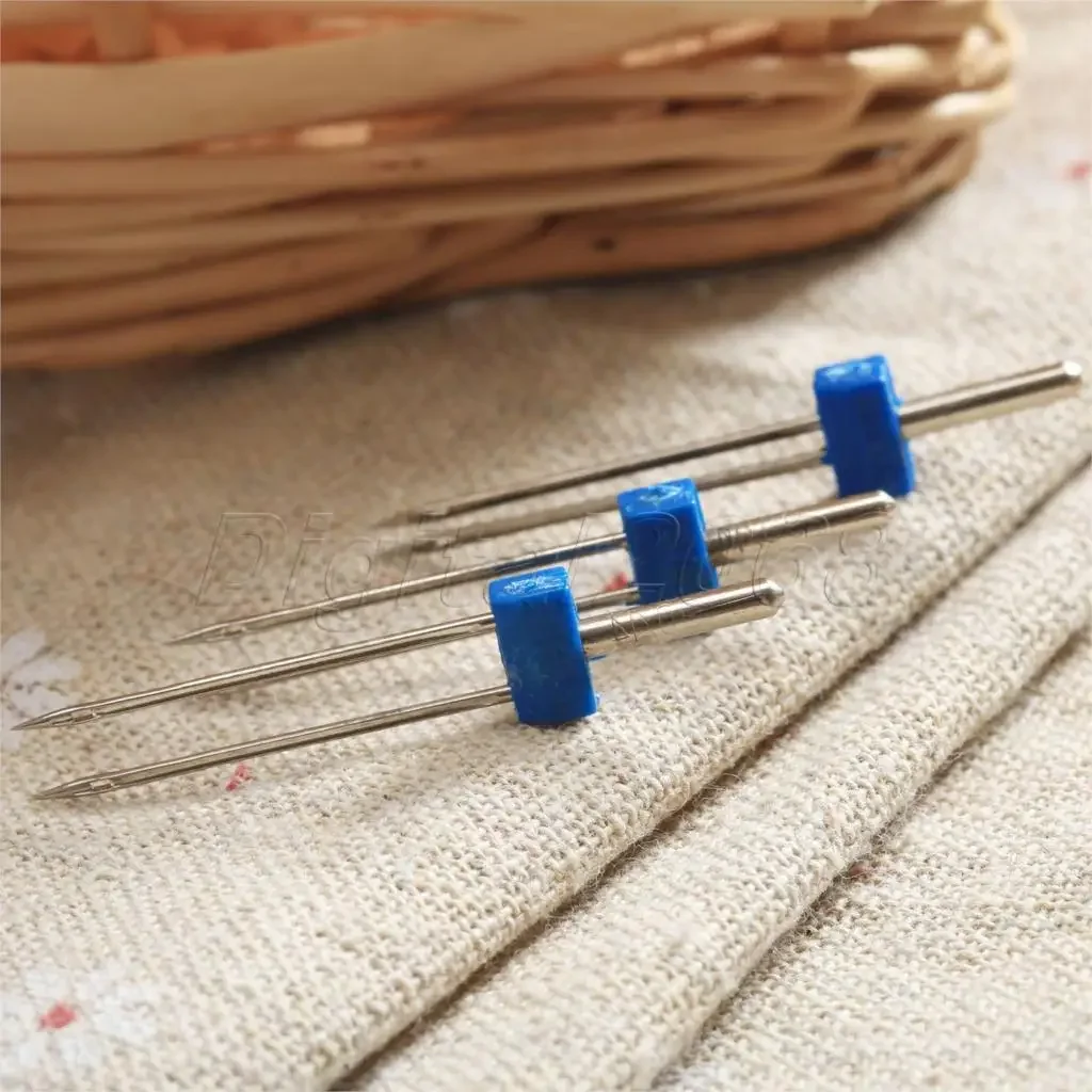 

Лидер продаж 3X сталь двойной иглы шпильки швейная машина Размеры 2,0/90-3,0/90-4,0/90 одежда декор рукоделие аксессуар для рукоделия