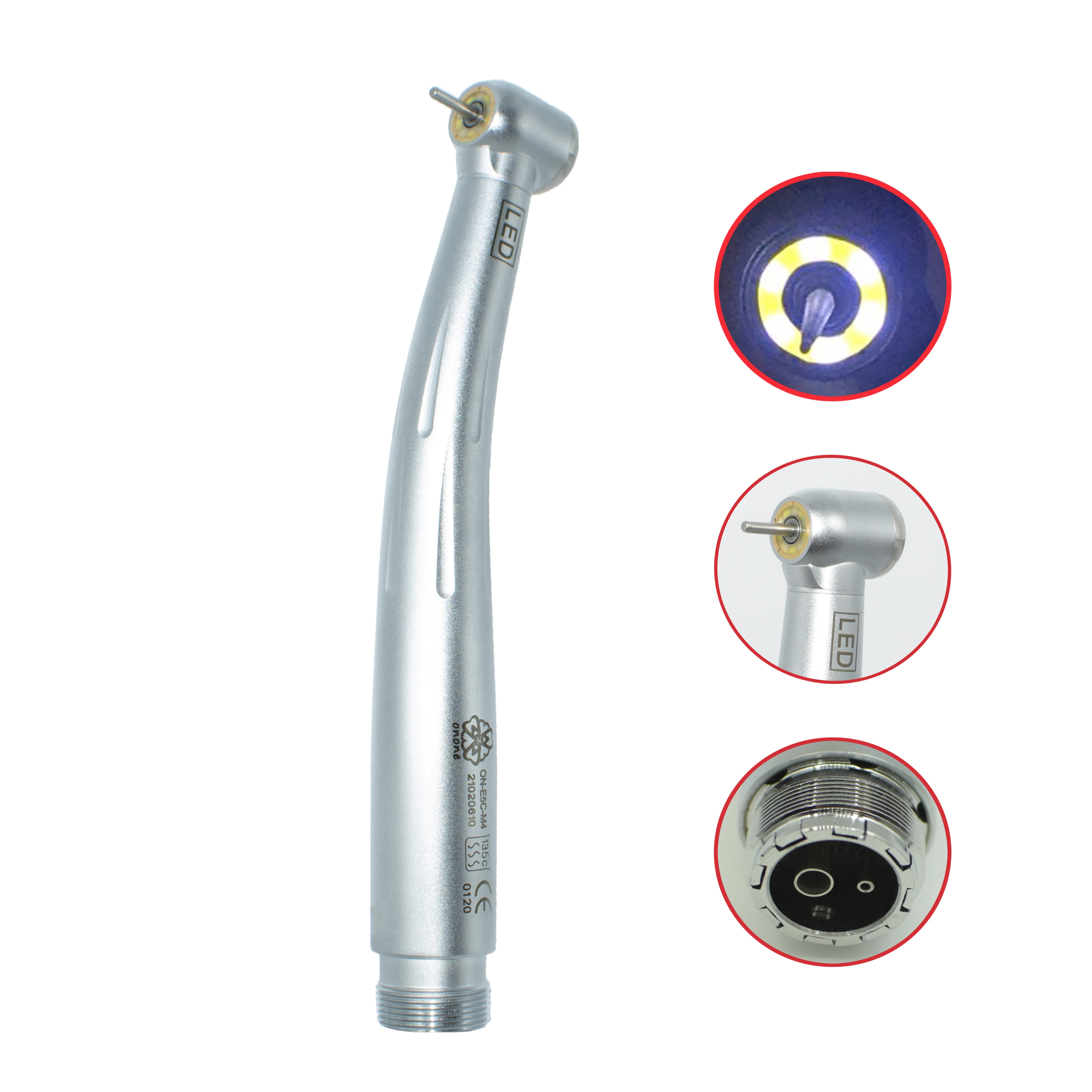 50-Pack Dental Diamond Burs - FG 1.6mm For High-Speed Handpieces, Model TC-11F