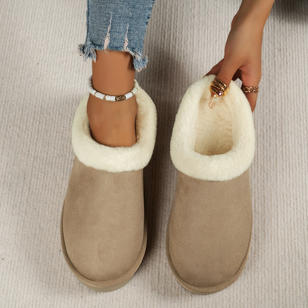 Women's Fluffy Slippers Canada | EvaCozy™ Warm Winter Shoes