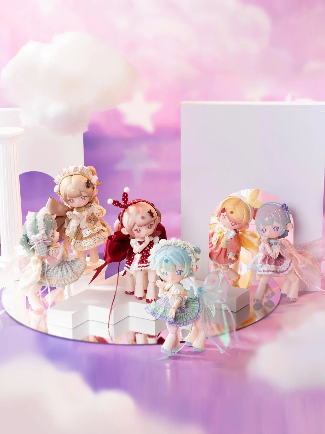

Penny Box Obtisu11 Doll Dream Tea Party Gum Coated Bjd Mystery Box 1/12bjd Dolls Kawaii Action Anime Figure Blind Box Toys Gift