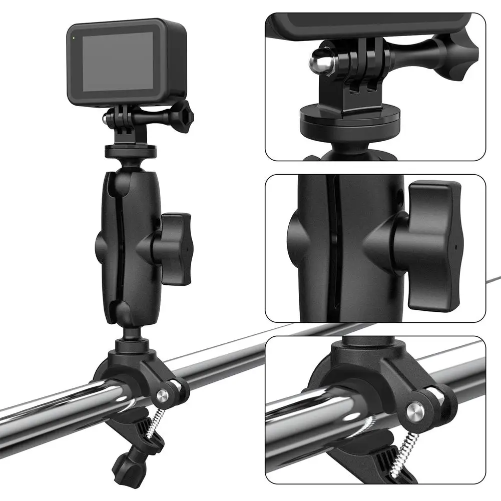 HTT H14 Bike Invisible Selfie Stick Monopod Handlebar Mount Bracket for