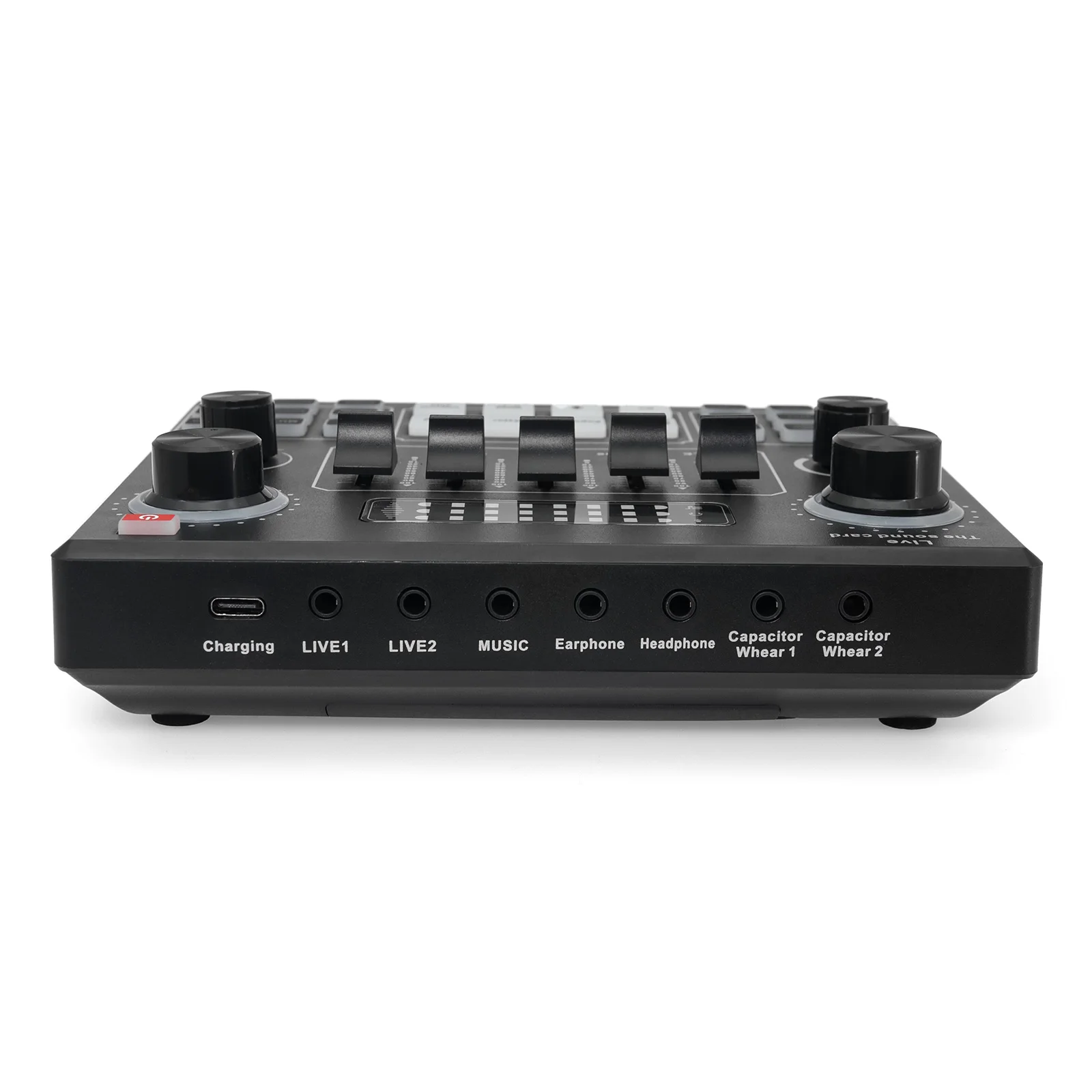 라이브 스트리밍 녹음용 전문 V9SJ 오디오 믹서, 사운드 카드 믹싱, 홈 노래방, KTV 음악 노래