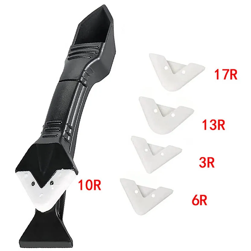 Angle Beauty Sewing Spatula Beauty Sewing Tool 5in1 Silicone Scraper Glue Caulk Remover Knife 4pcs Glue Floor Mould Removal Tool
