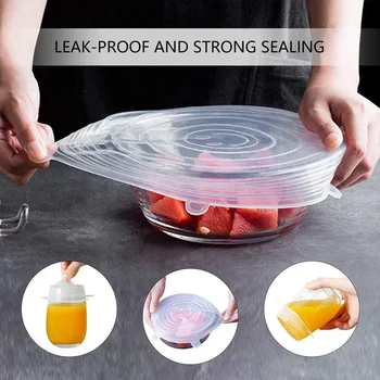 Reusable Silicone Stretch Cover Lids 1