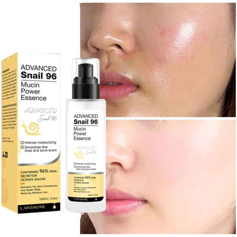 

Snail mucin 96 Power Essence Anti-Aging Fade Fine Lines Repairing Lift Firm Acne Treatment Moisturizer Day Whitening Skin Care